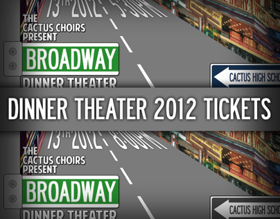 Dinner Theater 2012 Ticket Design
