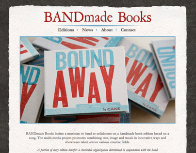BANDmade Books Website