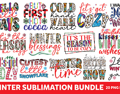 Winter Sublimation Bundle 02