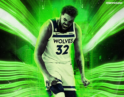 Karl-Anthony Towns Social Media Post Concept