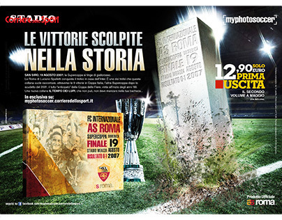 Daily press campaign for the book SS Lazio and AS Roma