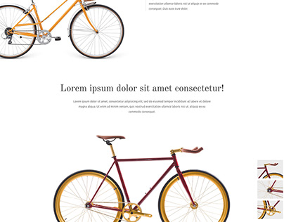 Bikeshop - Free WordPress Elementor Page Template