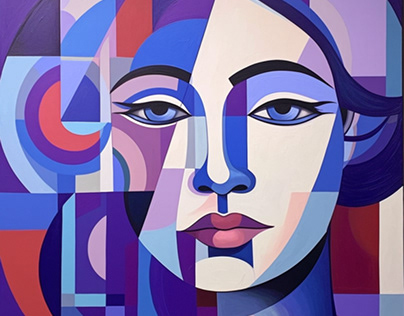 Project thumbnail - An abstract painting of a woman's face
