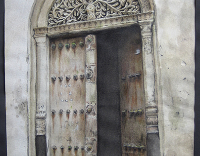 Tipu House Door, Stone Town of Zanzibar, Tanzania, 2009