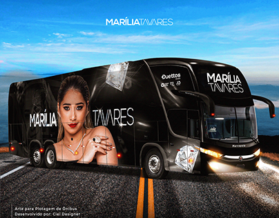 Plotagem Ônibus Marília Tavares