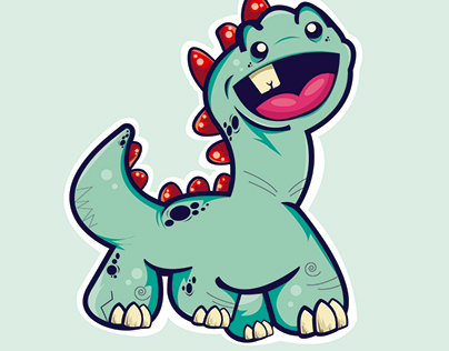 ilustración dinosaurio