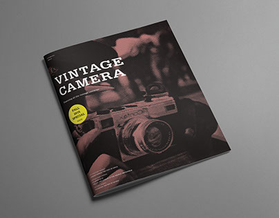 Magazine design for vintage camera