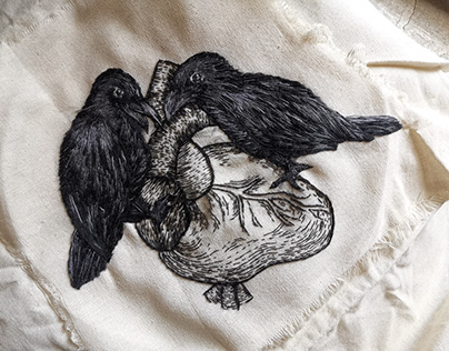 Embroidery (Crows)