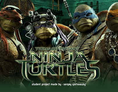 Ninja Turtles movie website project