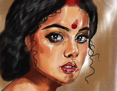 Indian lady portrait