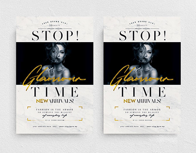 Stop! Glamour Time Flyer Template