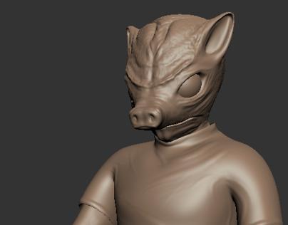 3D Pig Character