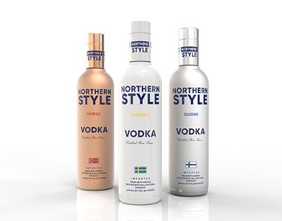 Vodka dedicated to the northern countries of the world