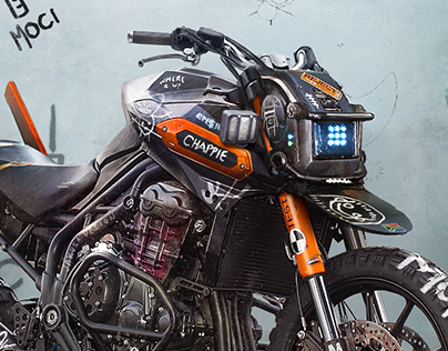Chappie inspired motorcycle