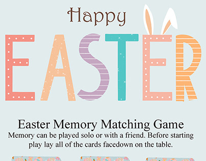 Easter memory game