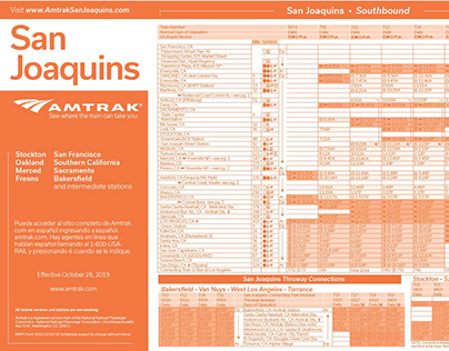 Amtrak Train Schedule Redesign