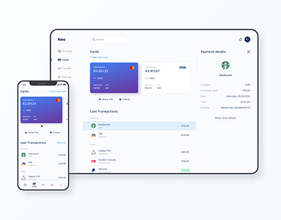 Concept for an online banking app