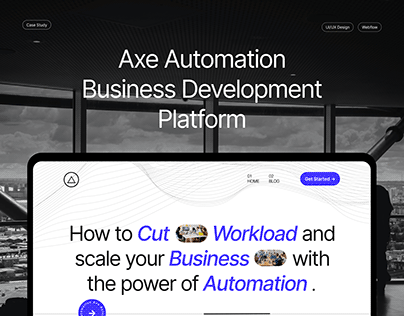 Project thumbnail - Axe Automation — UI/UX Design & Webflow Development
