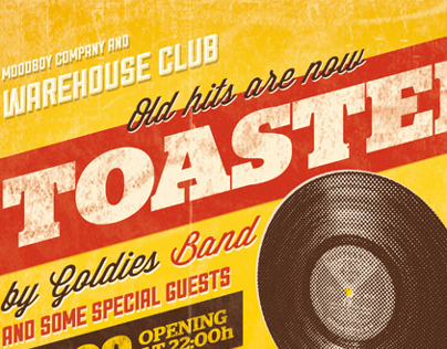 Toasted - Vintage Poster PSD