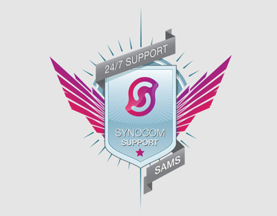 Design Vector logo / icon Synocom 24/7 Support (SAMS)