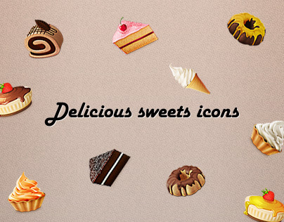 Delicious sweet icons
