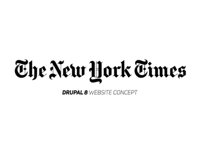 The New York Times / Drupal 8 Website Concept