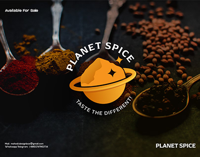Planet Spice Logo Design | Modern Spices Logo Concept