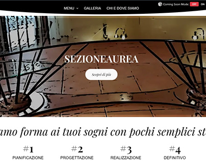 Sezione Aurea S.R.L. website