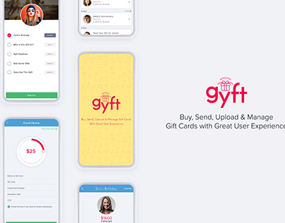 UI UX Freelance Design GYFT Mobile App Project