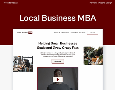 Local Business MBA Redesign Concept
