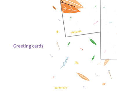 Greetings cards design / Tarjetas de felicitaciones