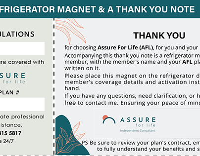 Refrigerator Magnet & Thankyou note