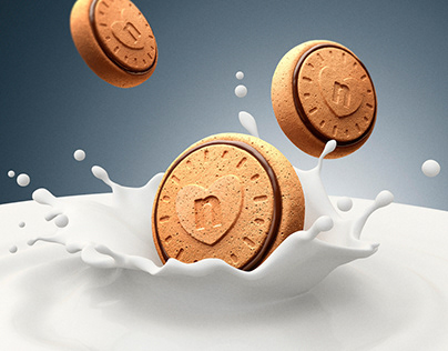Nutella Milk Dive! / Key Visual 3D + Composite