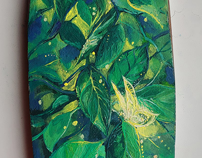 Butterfly (painting on wood)/Мотылек(роспись по дереву)