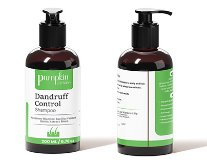Dandruff Control Shampoo Packaging Design