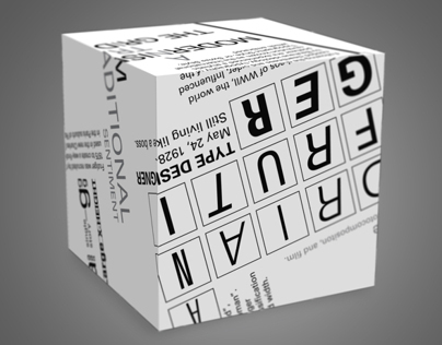 Typographic Cube