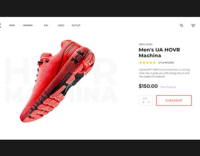 Landing page - I Love Under Armour