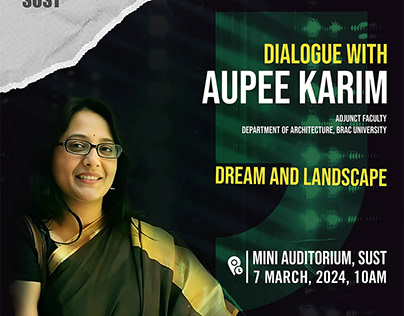 Banner For Dialogue With Aupee Karim