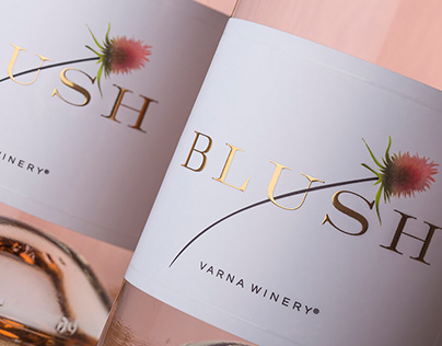 Blush Wine Label Design