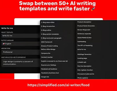 Ai Writer For Food