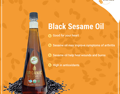 Black Sesame Oil | Organic Staples