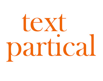 text partical effect