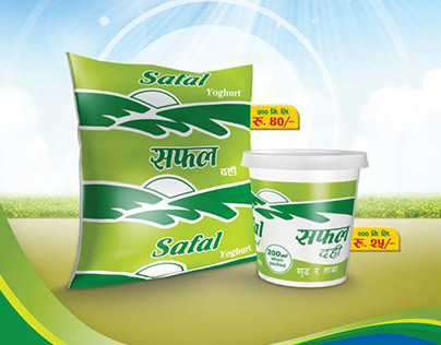 Safal Yogurt-Product Packaging & Poster