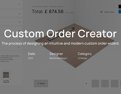 Custom Order Creator - UI Design