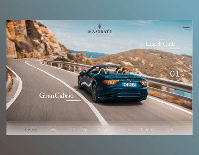 Car webdesign Maserati