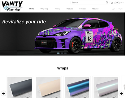 Vanity car vinyl website
