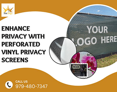 Enhance Privacy with Perforated Vinyl Privacy Screens