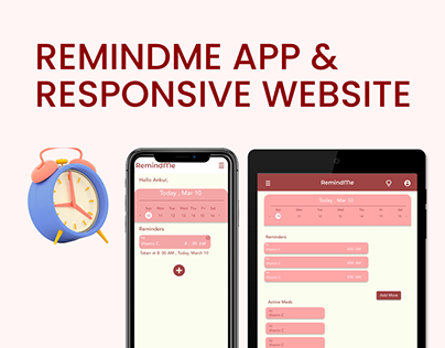 Remindme App & Reponsive Website