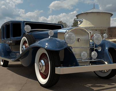 Project thumbnail - Cadillac V16 (vechicle) CG modeling