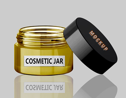 Cosmetic Jar Mockup Design